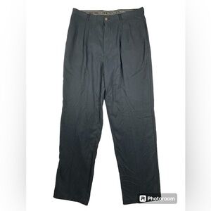 Tommy Bahama silk dress pants 38x34 black professional dressy breathable neutral